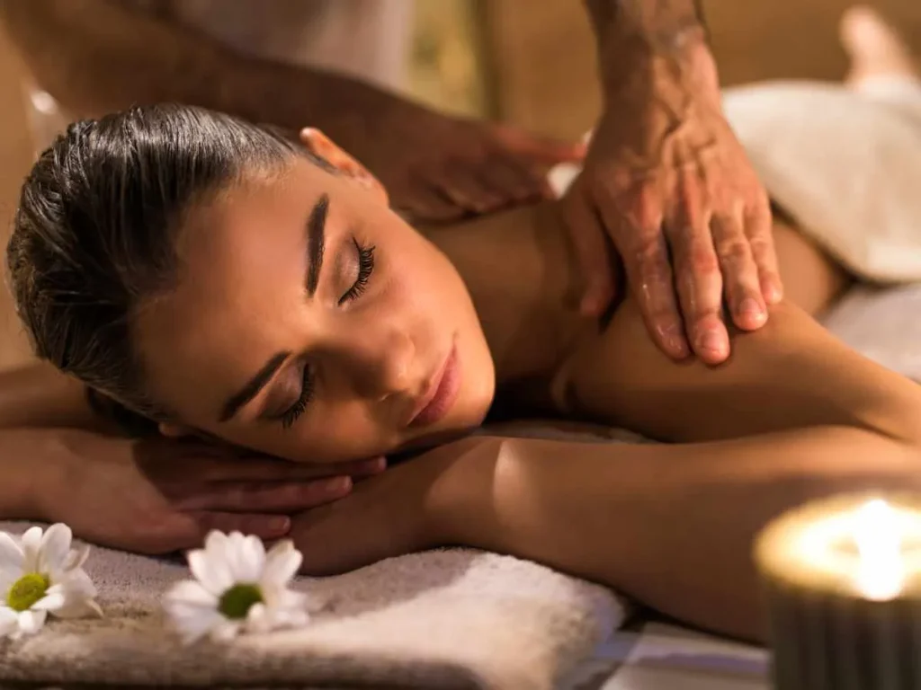Couple getting couples massage in colchester