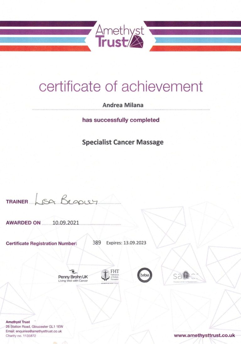 Cancer Massage Certificate scaled 1