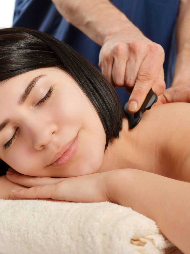 women getting gua sha massage in colchester